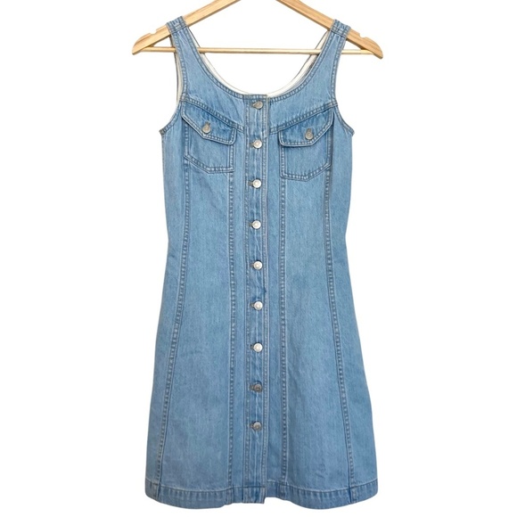 MADEWELL Denim Mini Dress in Blue Palomilla Wash - Picture 6 of 12